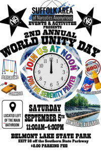 Suffolk E&A presents 2nd Annual WORLD UNITY DAY @ Belmont Lake State Park